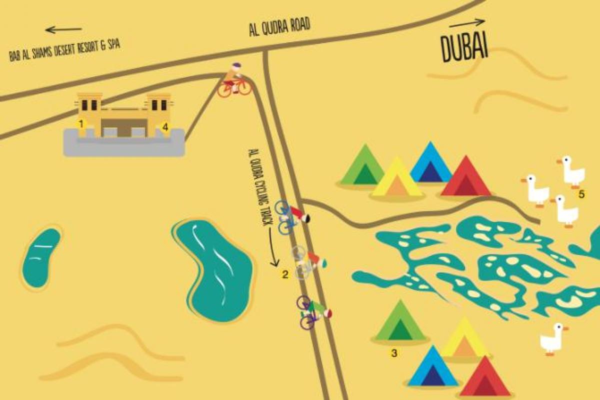 карта озеро Аль-Кудра маршрут