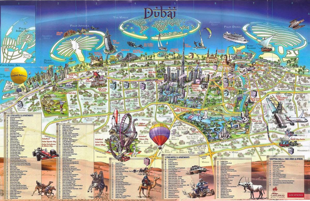 3D карта Дубаи