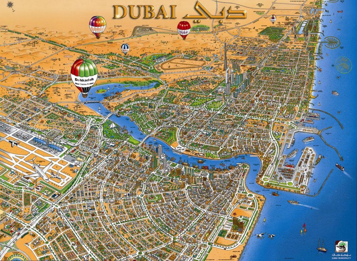 карта Дубай крик