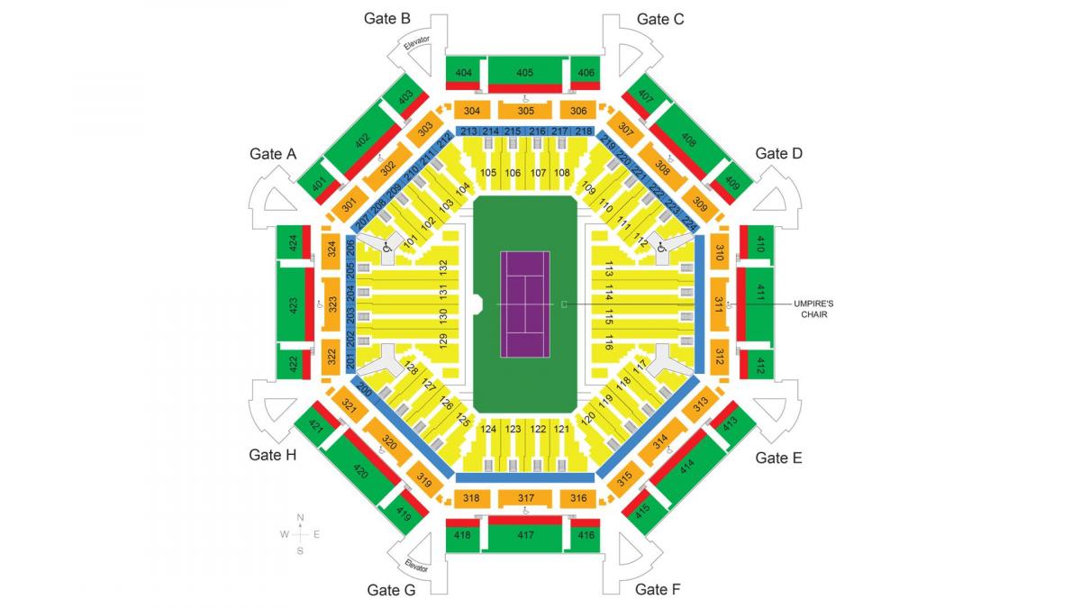 карта теннисный стадион Дубаи