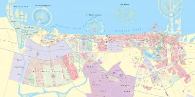 Карта города Дубай