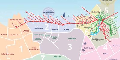Карта районов Дубаи