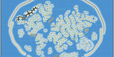 Карта мира остров Дубай
