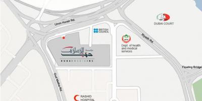 Рашид госпиталь Дубаи расположение на карте