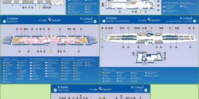 Терминал 3 аэропорта Дубая карте