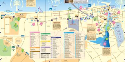 Карта центра города Дубай