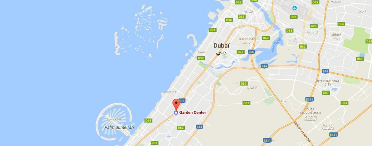 Дубай сад центр расположение на карте