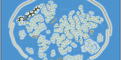 Карта мира остров Дубай