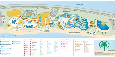 Карта Атлантис Дубай