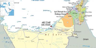 Карта Дубай Объединенные Арабские Эмираты