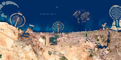Спутниковая карта Дубая