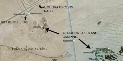 Аль Кудра озеро расположение карте